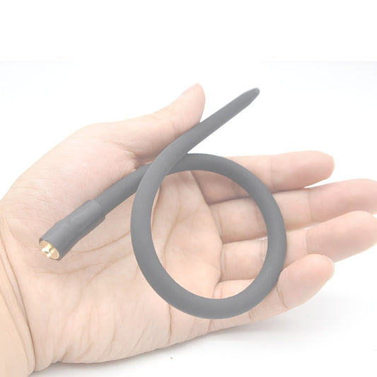 E-Stim Silicone Urethral Sound - penisplug.co.uk