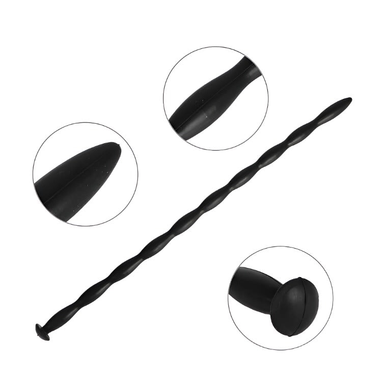Silicone Braided Dilating Urethral Sound - penisplug.co.uk