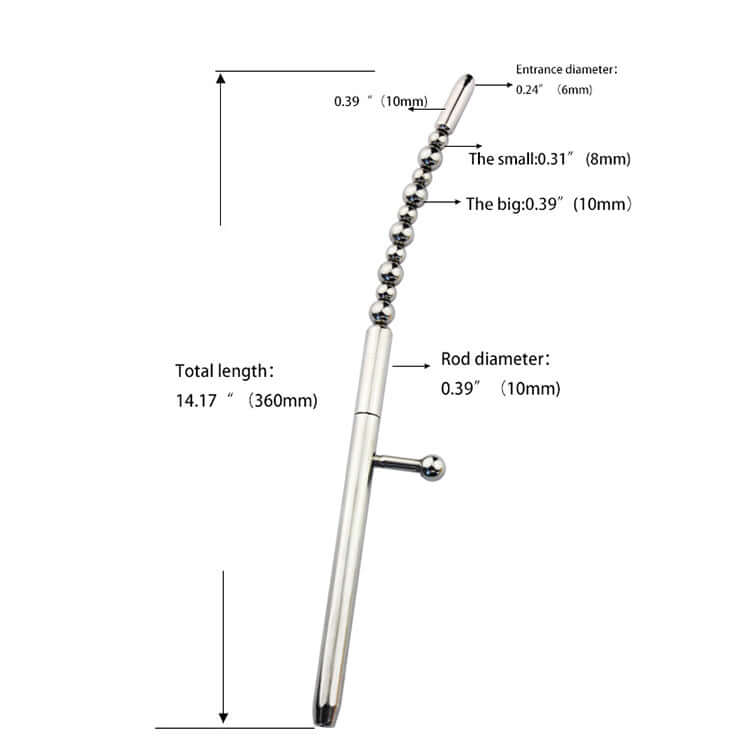 Stainless Steel Beaded Prince's Wand