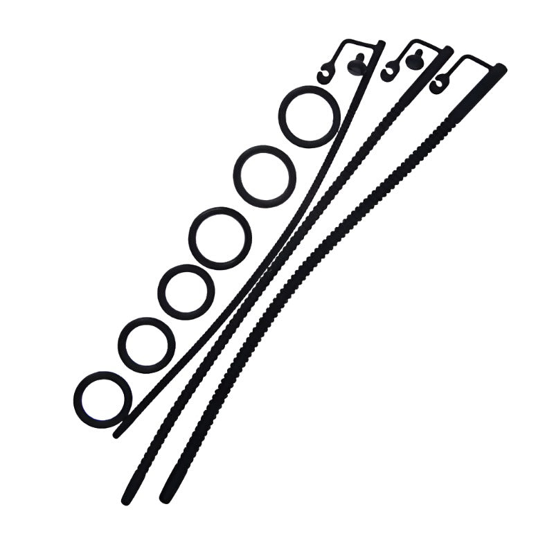 Silicone Beaded Urethral Sound With Plug - penisplug.co.uk