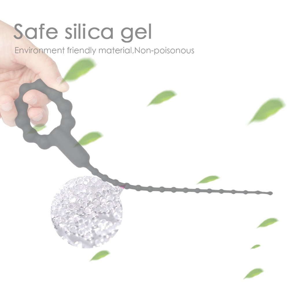 Silicone Cock Ring with Vibrating Urethral Sound - penisplug.co.uk