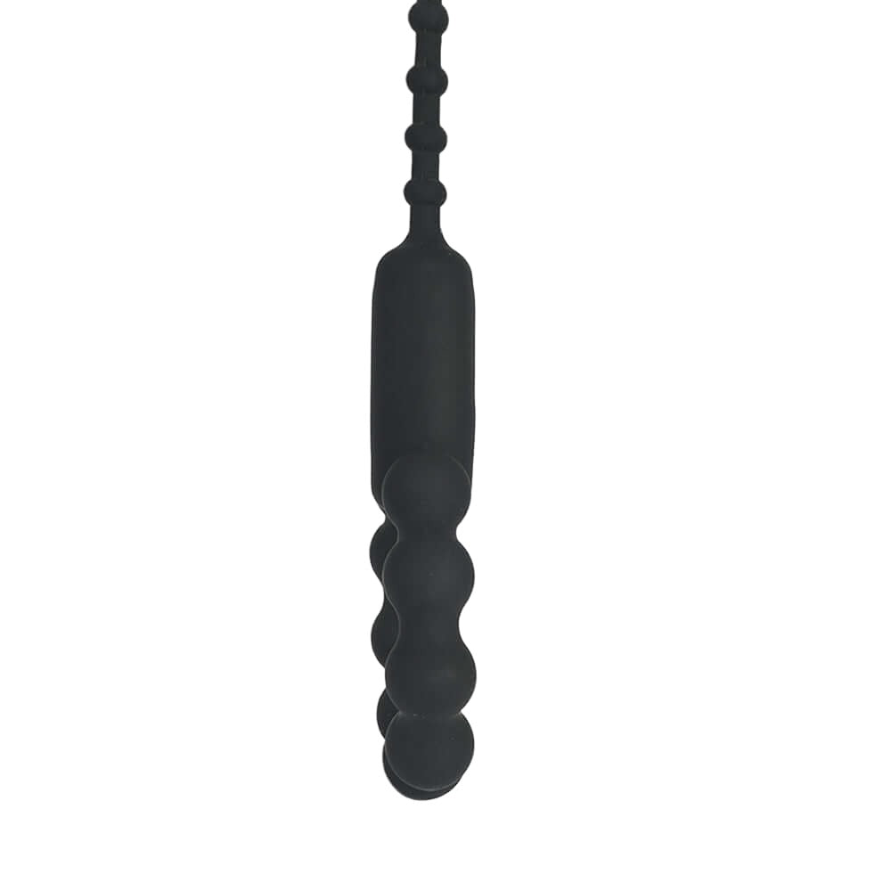 Silicone Cock Ring with Vibrating Urethral Sound - penisplug.co.uk