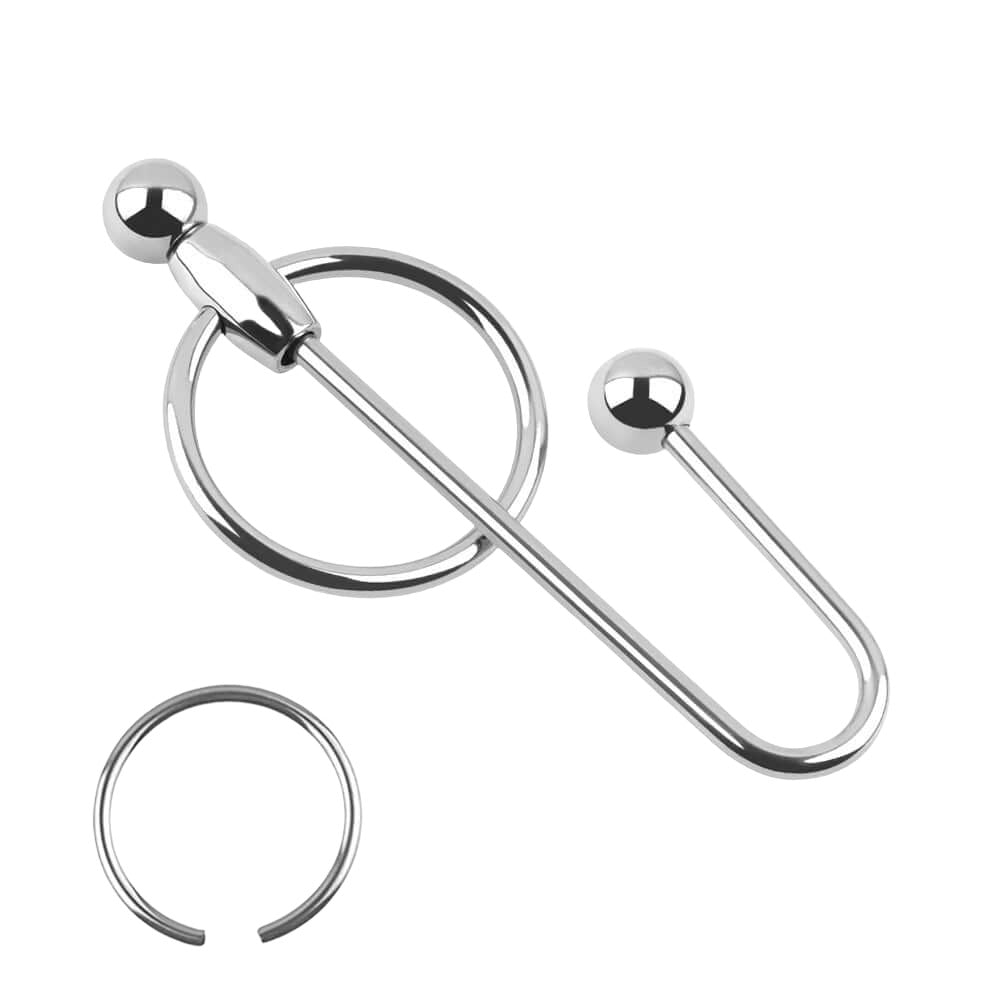 Stainless Steel Ball Tipped Sperm Stopper Penis Plug