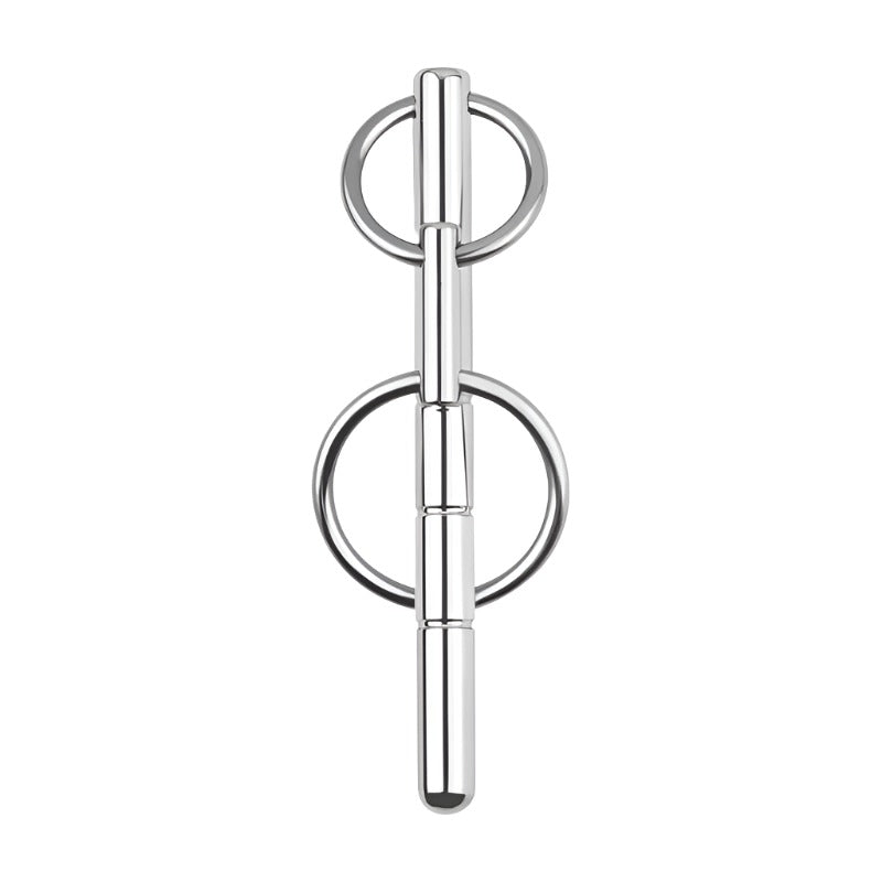 Stainless Steel Ringed Penis Plug - penisplug.co.uk