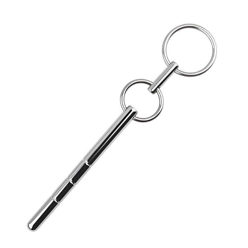 Stainless Steel Ringed Penis Plug - penisplug.co.uk