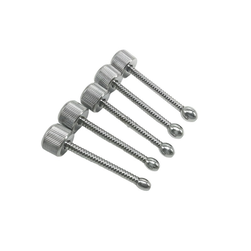 Stainless Steel Ribbed Sperm Stopper Penis Plug - penisplug.co.uk