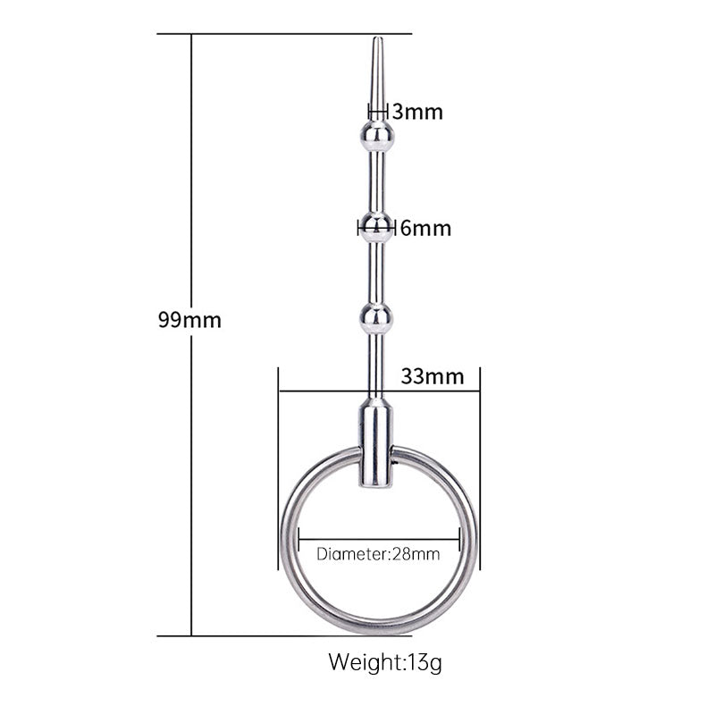 5cm Stainless Steel Droplet Urethral Sound