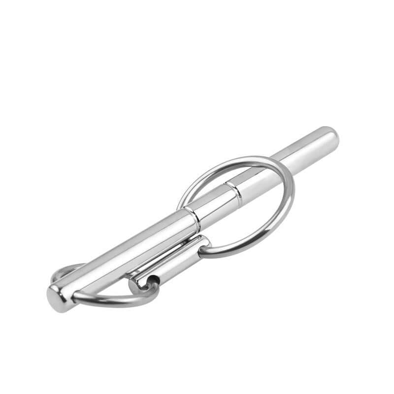 Stainless Steel Ringed Penis Plug - penisplug.co.uk