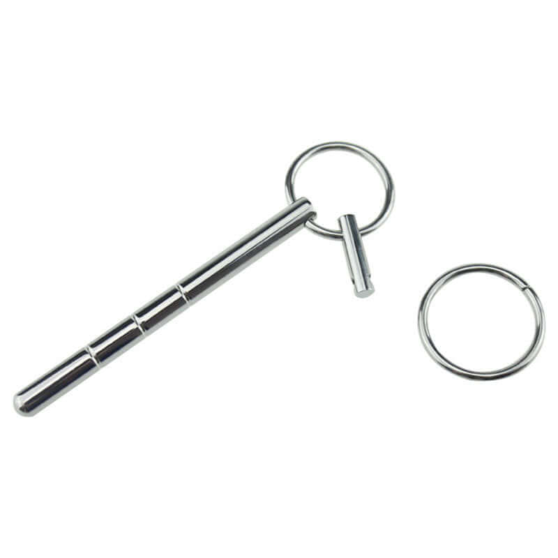 Stainless Steel Ringed Penis Plug - penisplug.co.uk