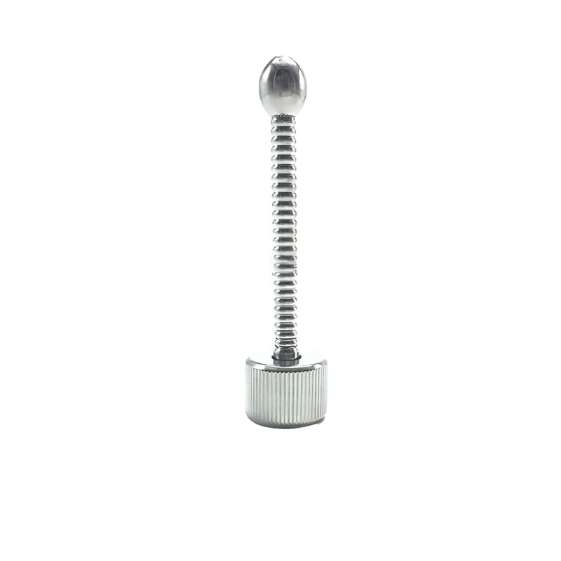 Stainless Steel Ribbed Sperm Stopper Penis Plug - penisplug.co.uk