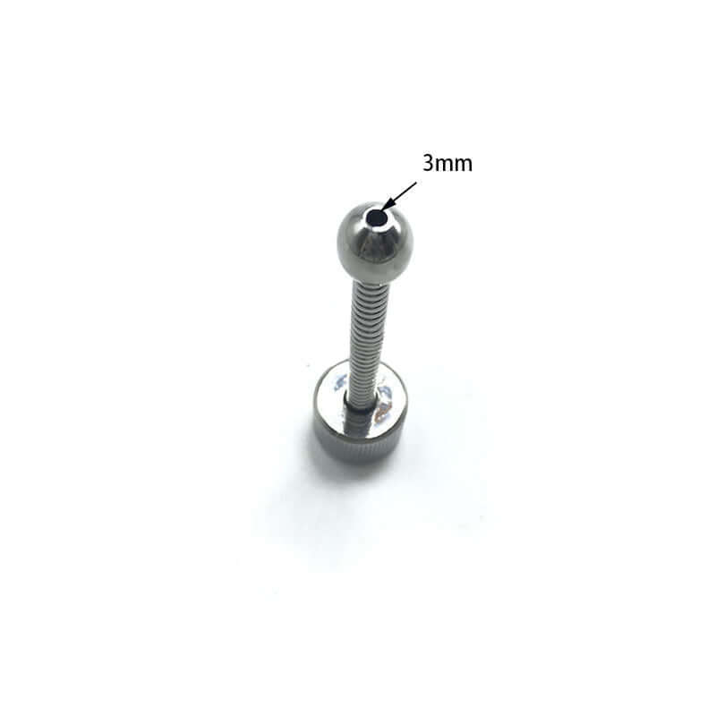 Stainless Steel Ribbed Sperm Stopper Penis Plug - penisplug.co.uk