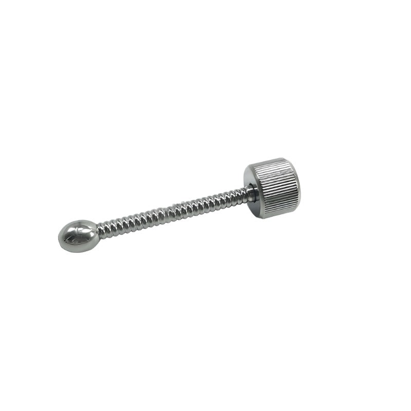 Stainless Steel Ribbed Sperm Stopper Penis Plug - penisplug.co.uk